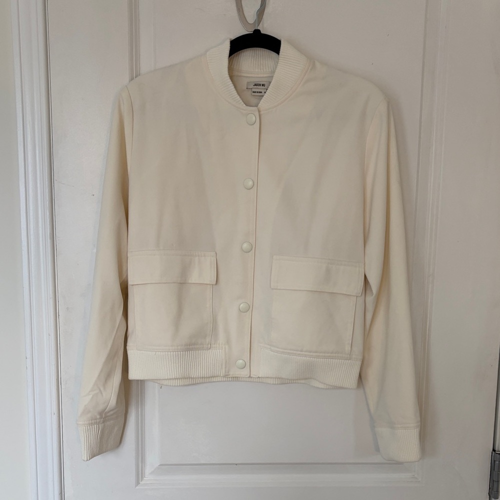Jason Wu Cream Bomber Jacket
